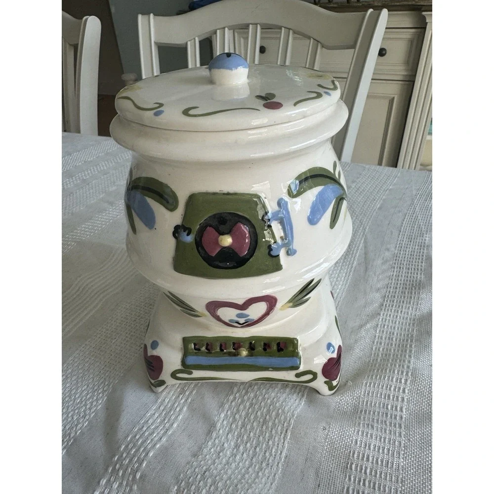 Vintage‎ California Cleminsons Pot Belly Stove Cookie Jar